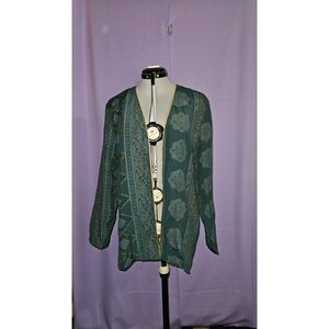 Source Unknown, Green, Gold, Jacket, Size: M